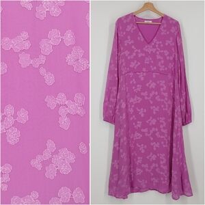 Envii Enrose Floral Applique Midi Dress